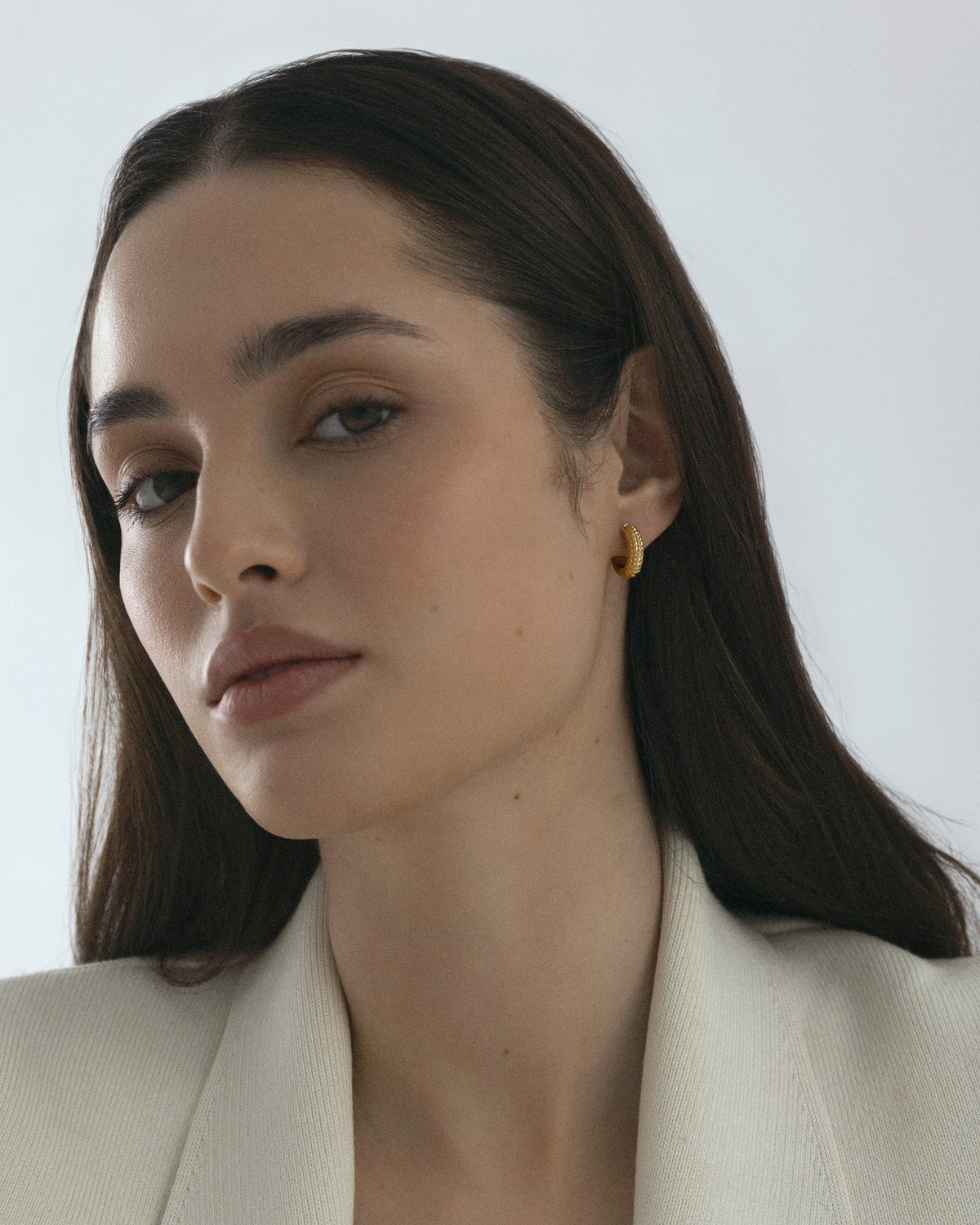 Beaded hoops Medium