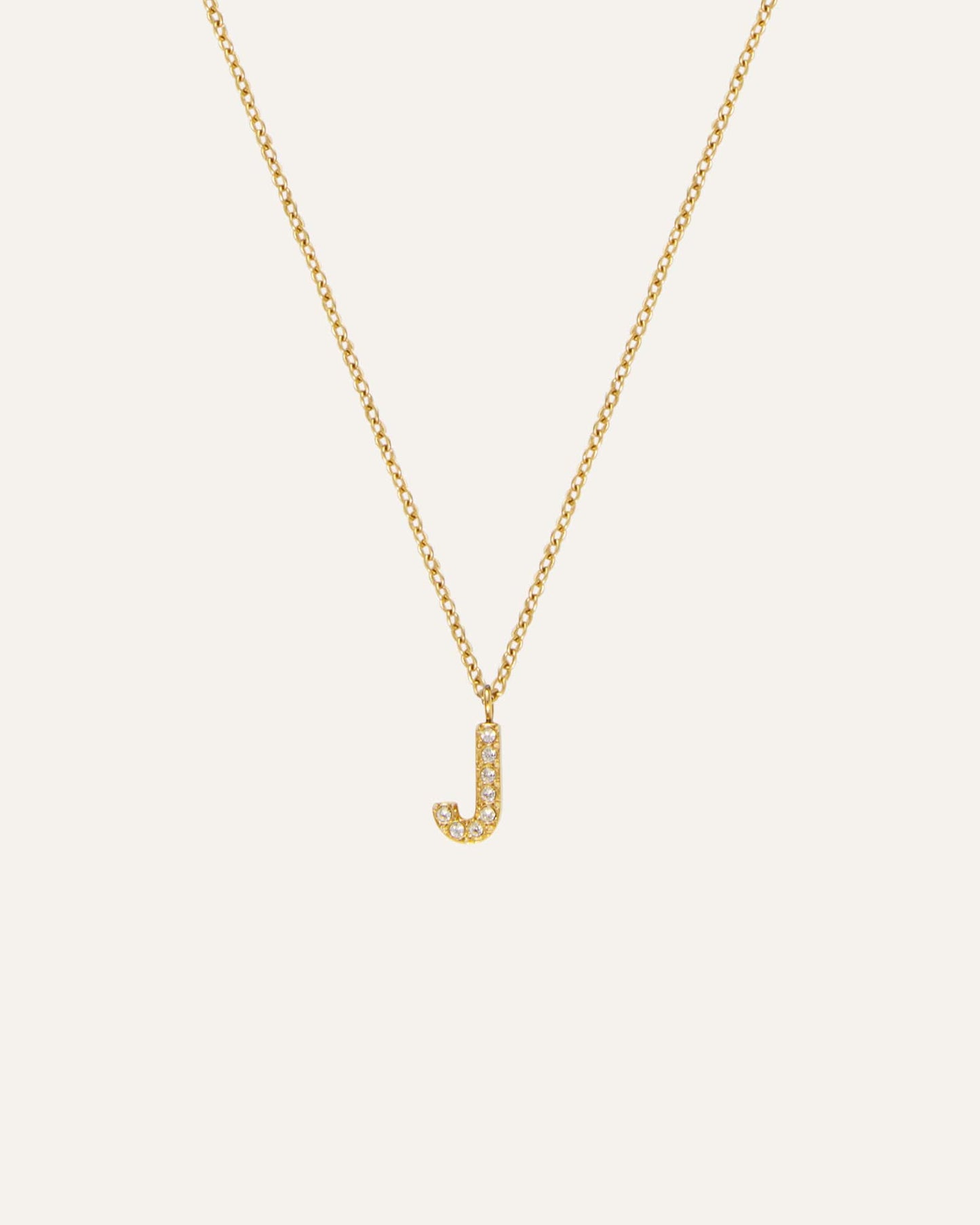 Petite Stone Letter Necklace