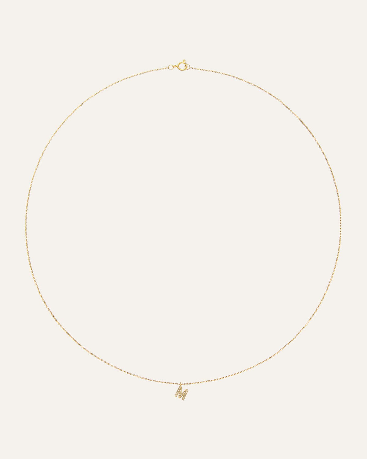 Petite Stone Letter Necklace