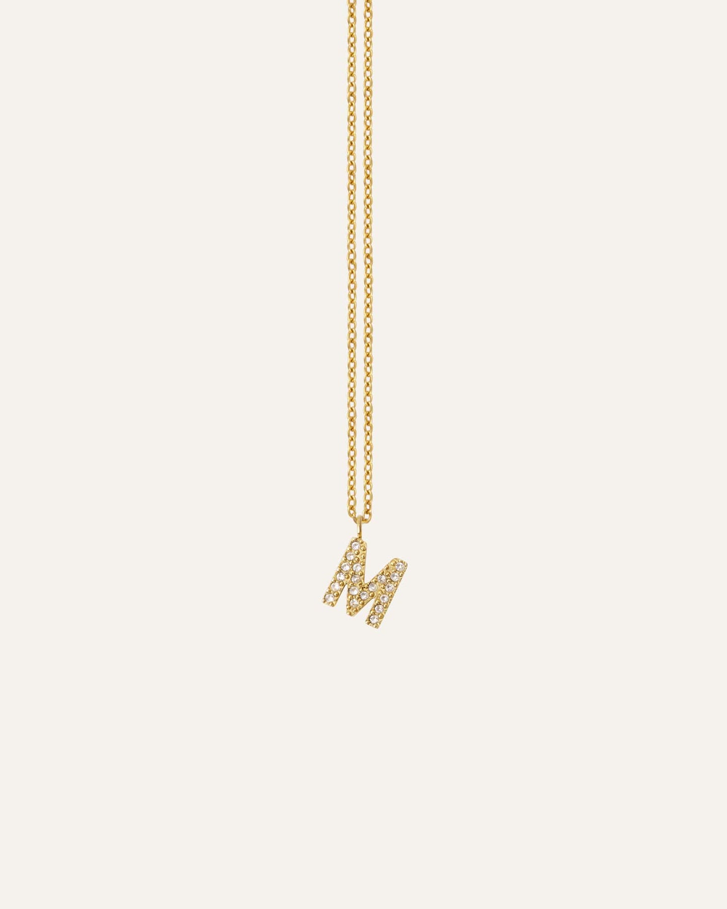 Petite Stone Letter Necklace