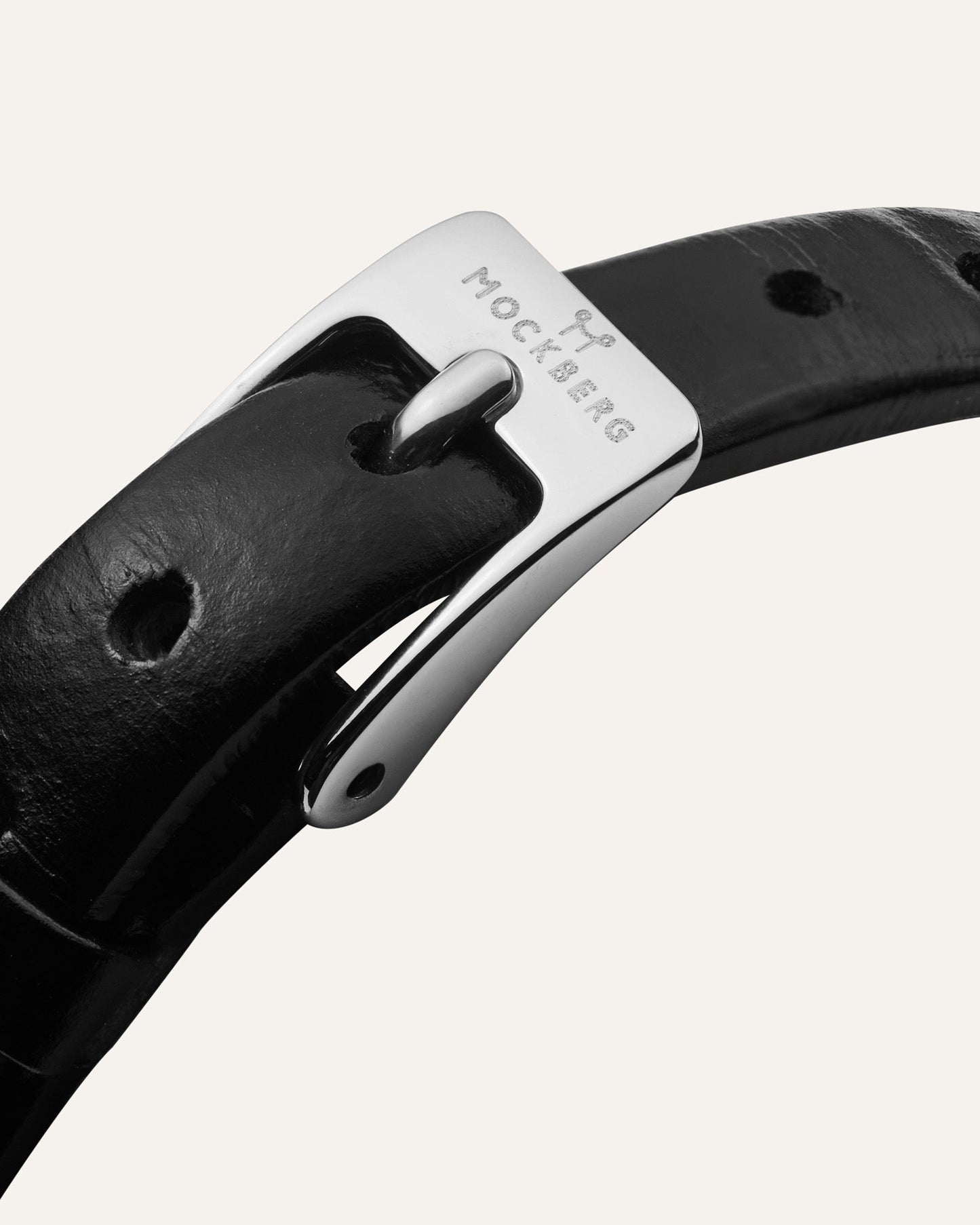 Belle Oval Petite Leather Watch