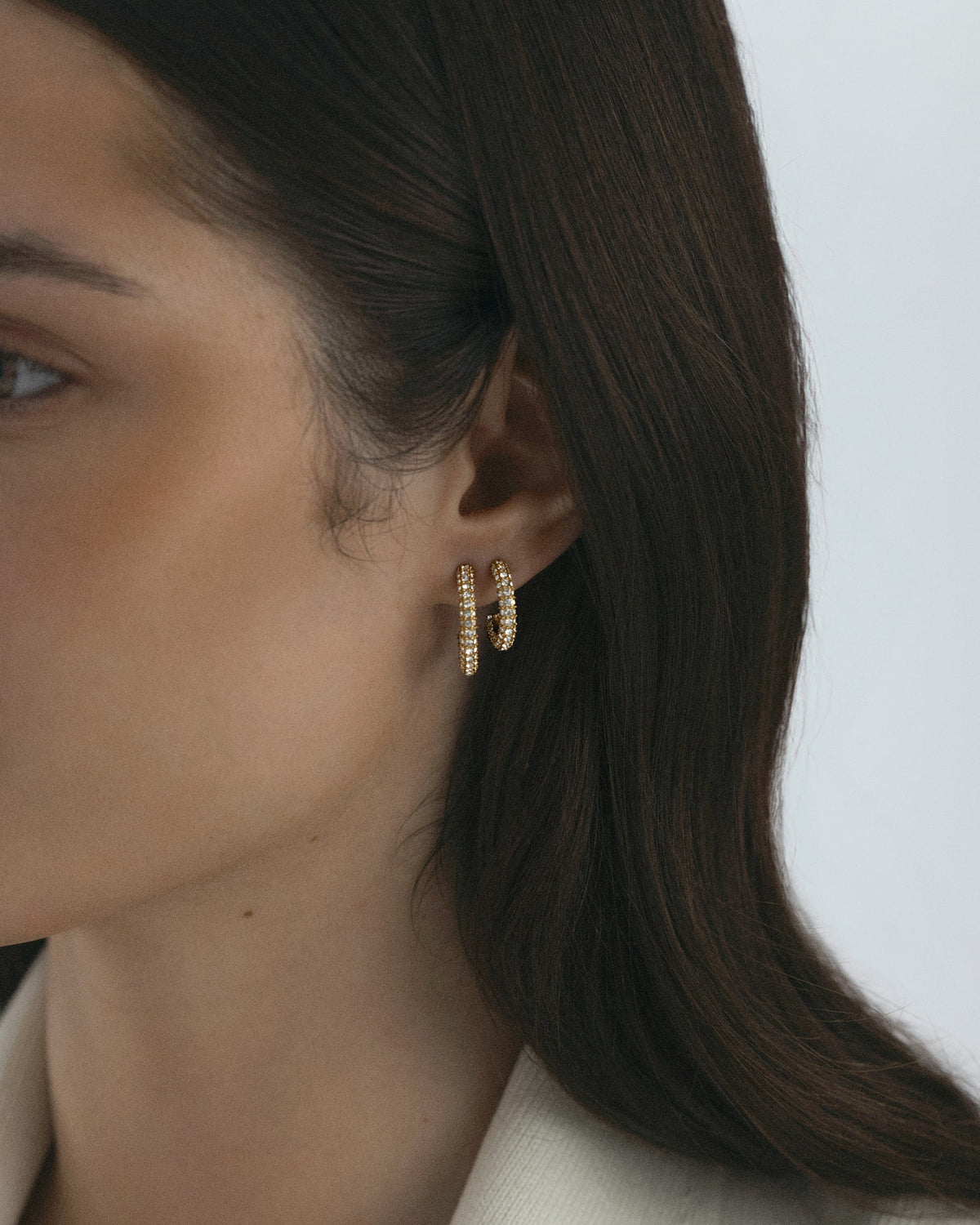 Pavé Eternal Large Earrings
