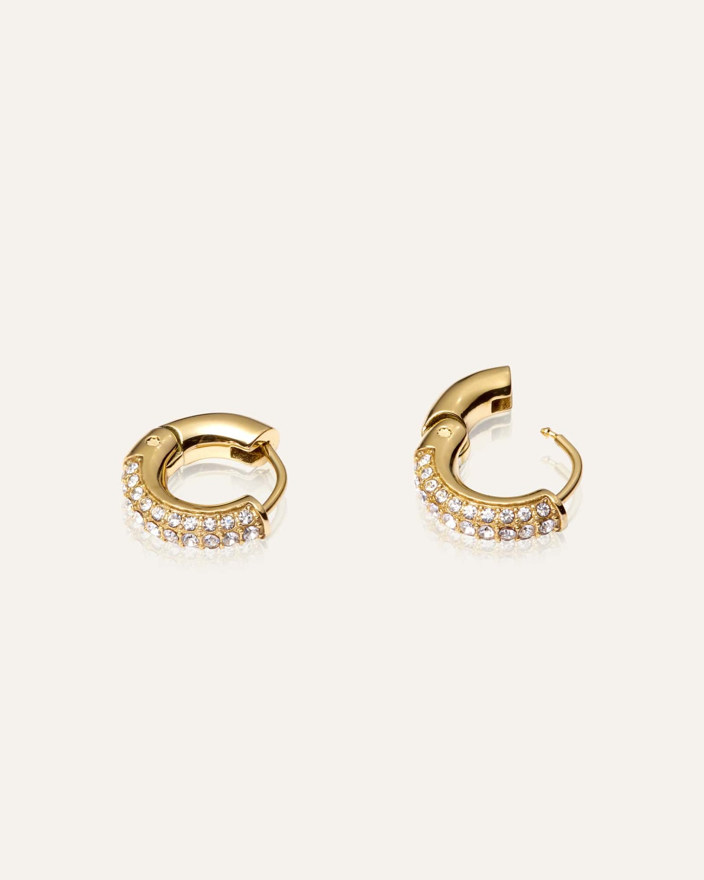 Pavé everyday small hoops