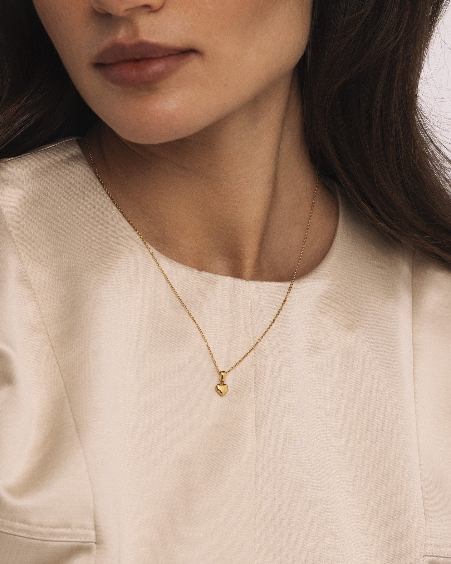 Sweetheart Gold Medium Necklace