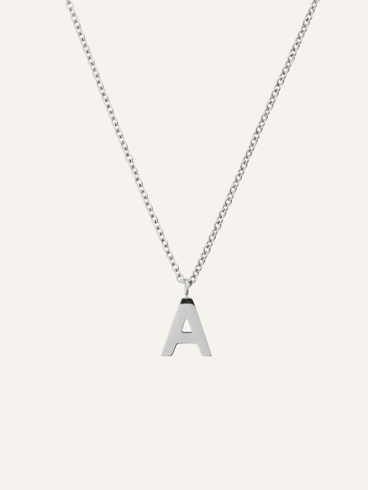 Petite Plain Letter Necklace