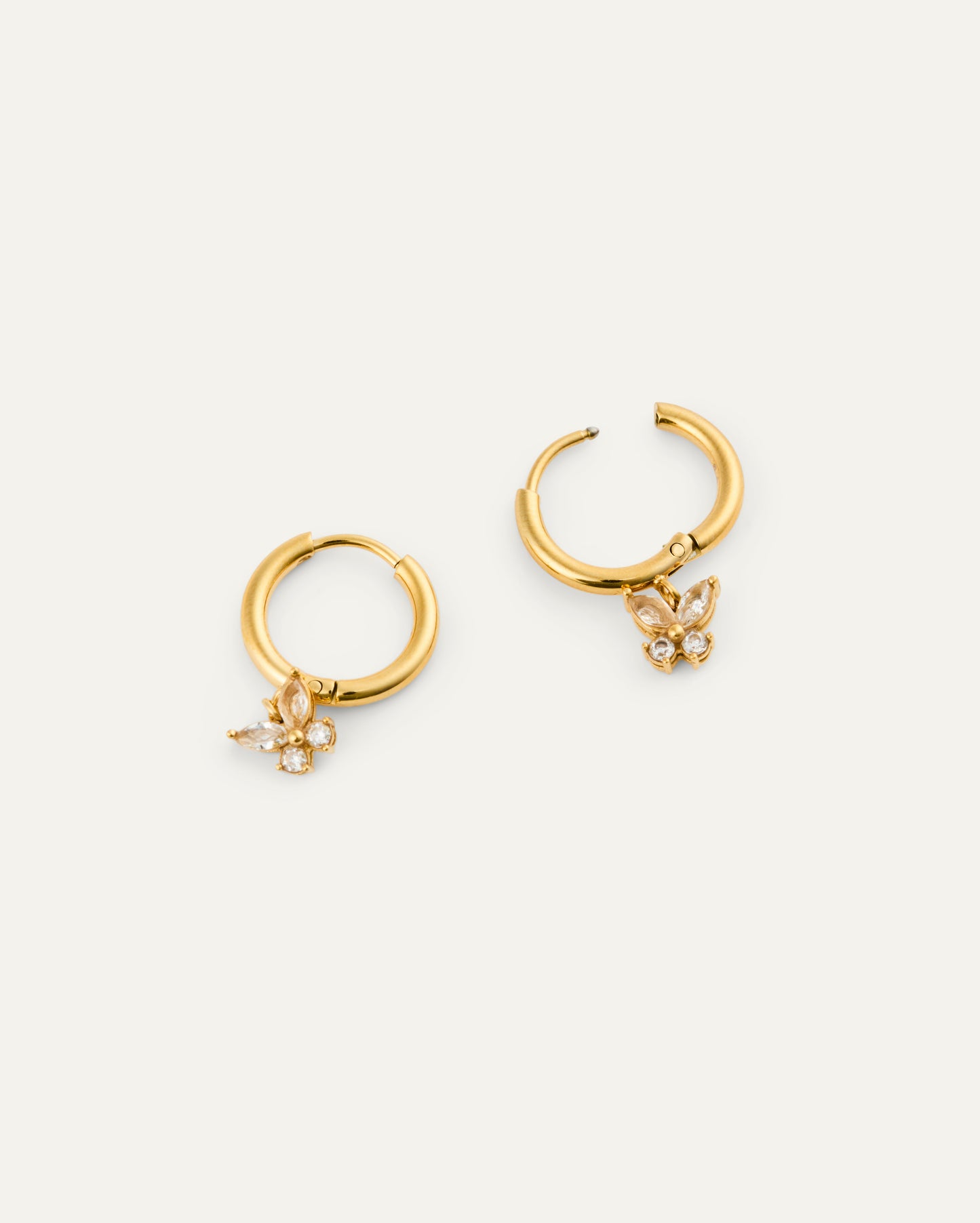 Butterfly Gold Hoops