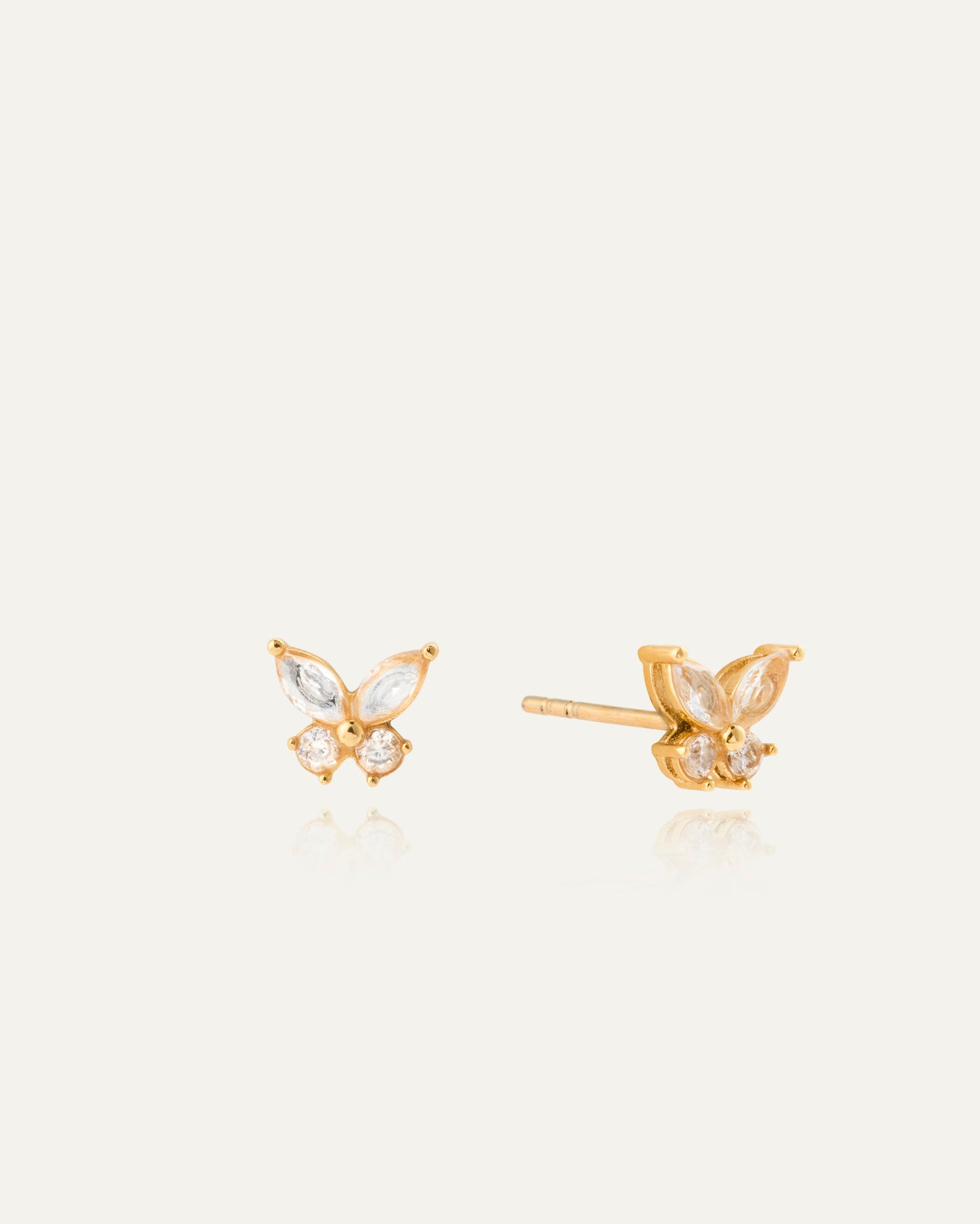 Butterfly Gold Studs