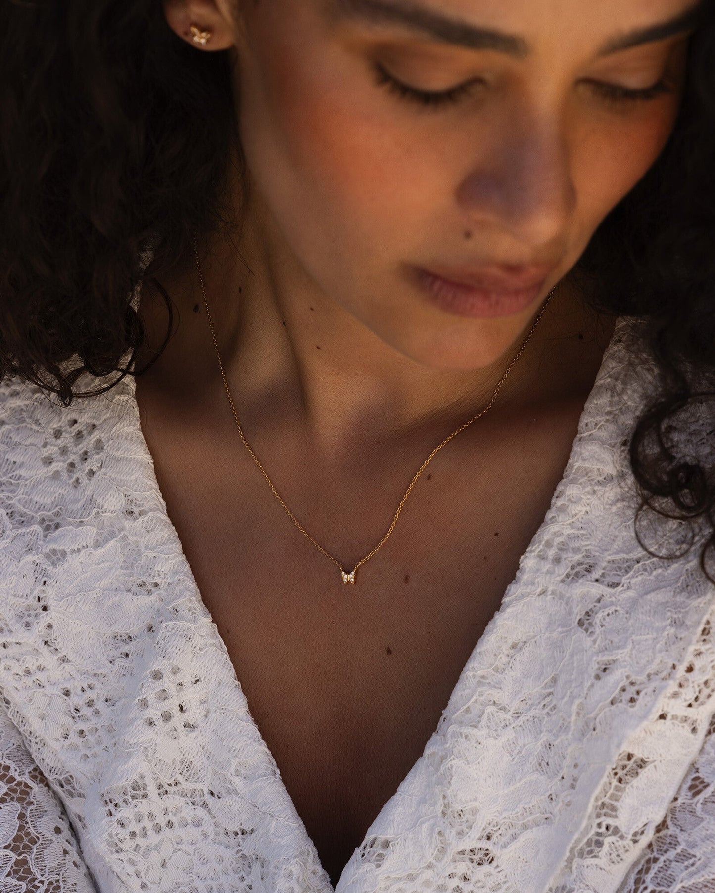 Butterfly Gold Necklace