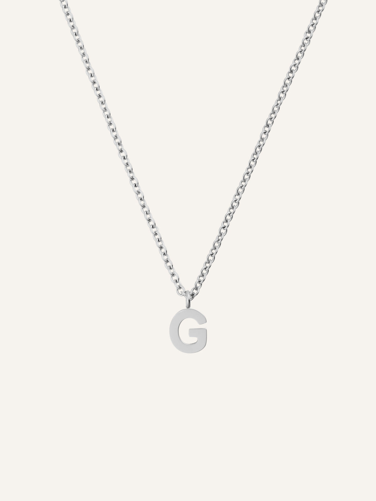 Petite Plain Letter Necklace