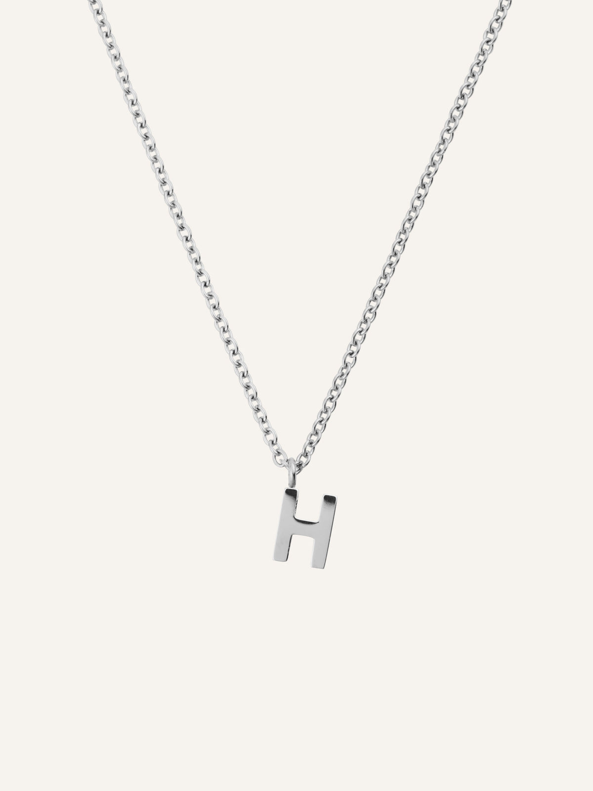 Petite Plain Letter Necklace