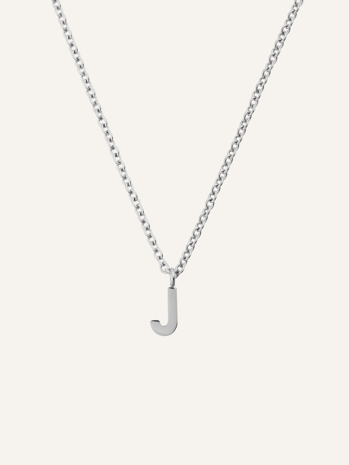 Petite Plain Letter Necklace