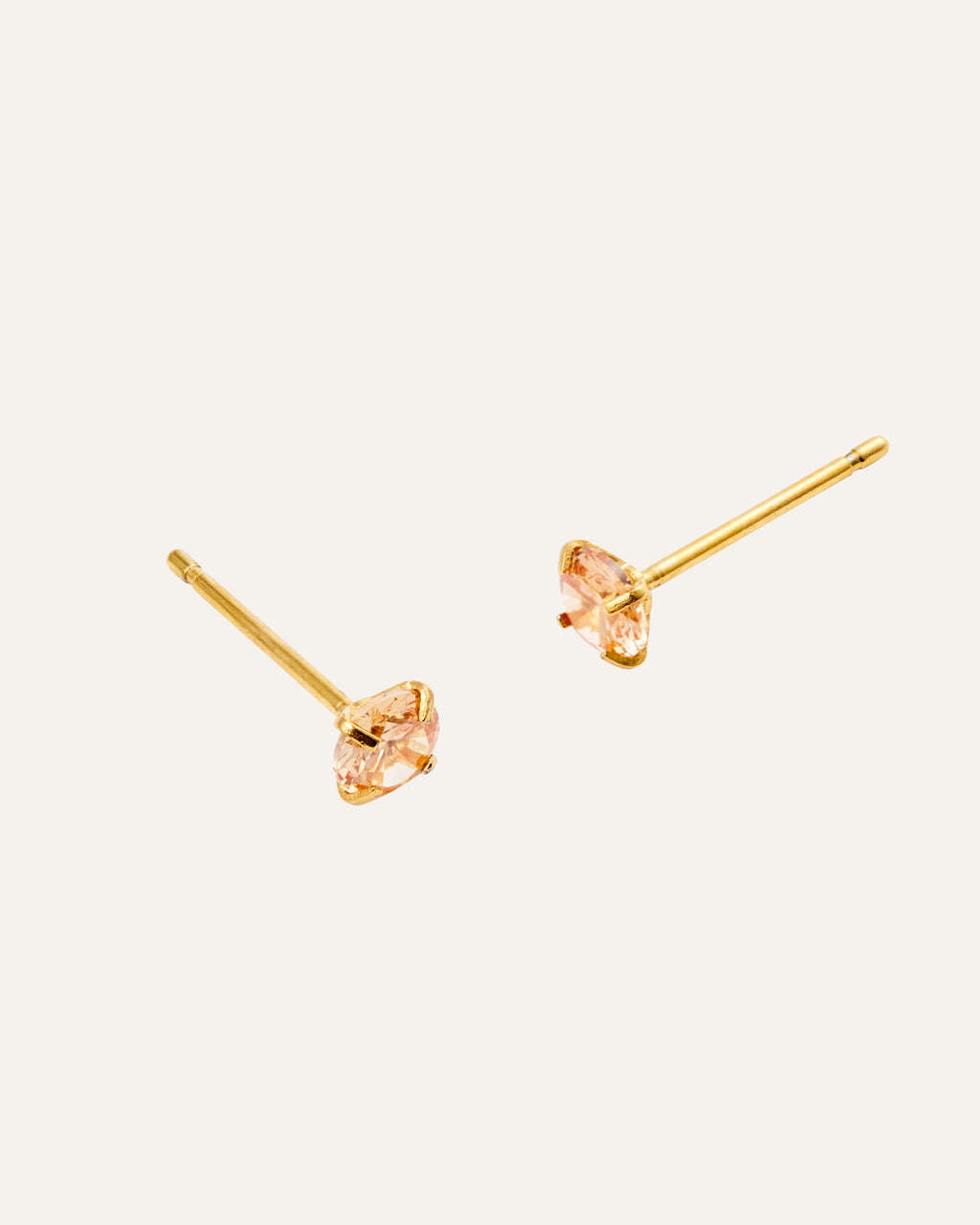 Jolie Champagne Medium Studs