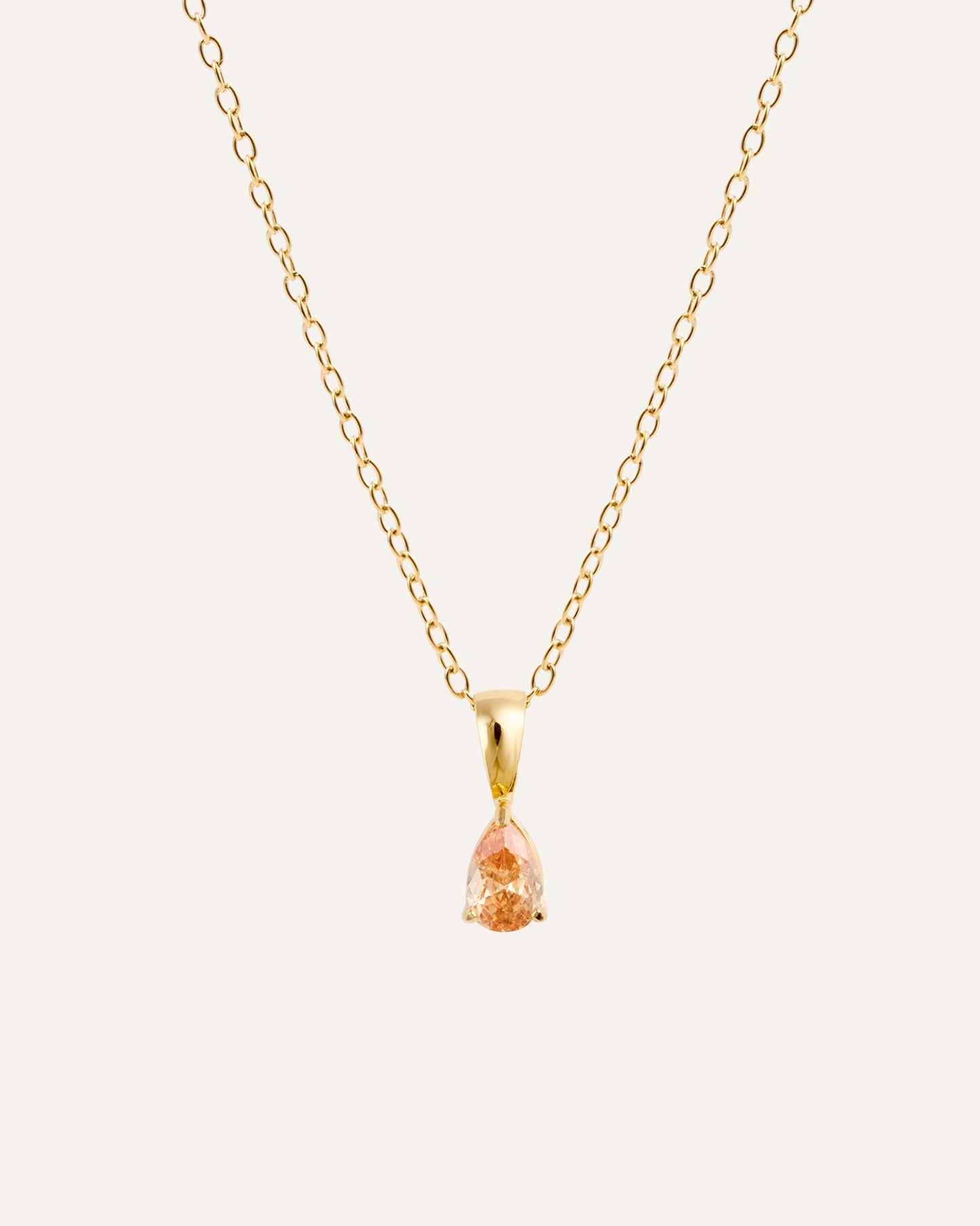 Belle Gold Necklace - Champagne