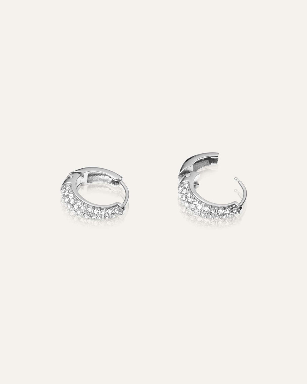Pavé Precious Small Hoops