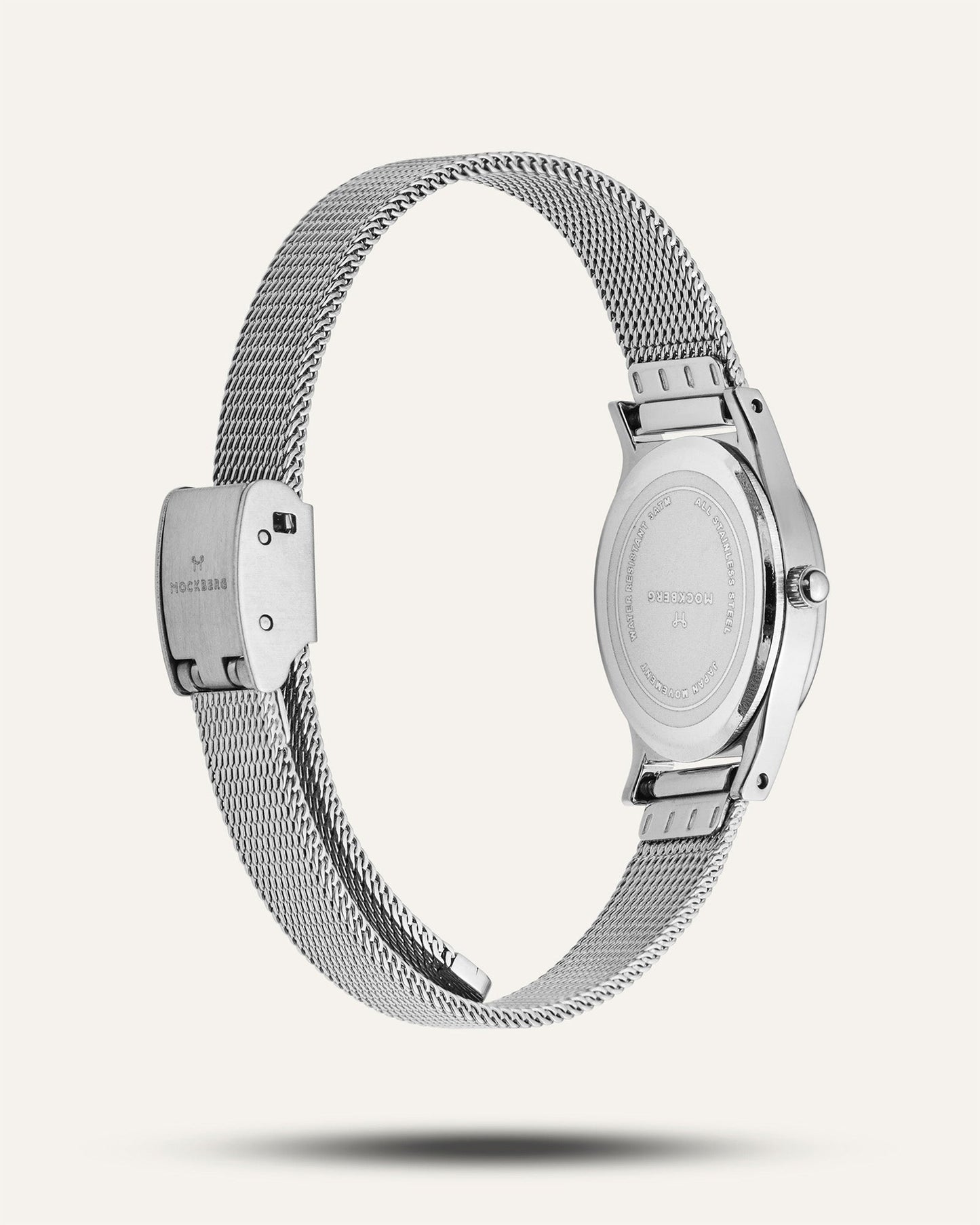 Retro Mesh Silver Watch