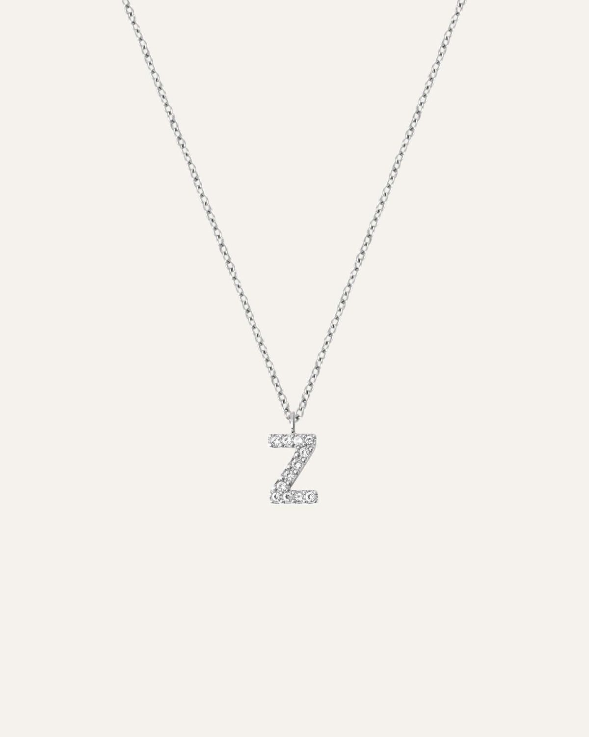 Petite Stone Letter Necklace