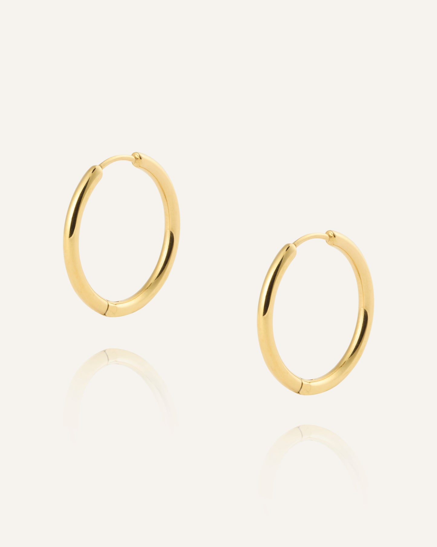 Slim Large Hoops