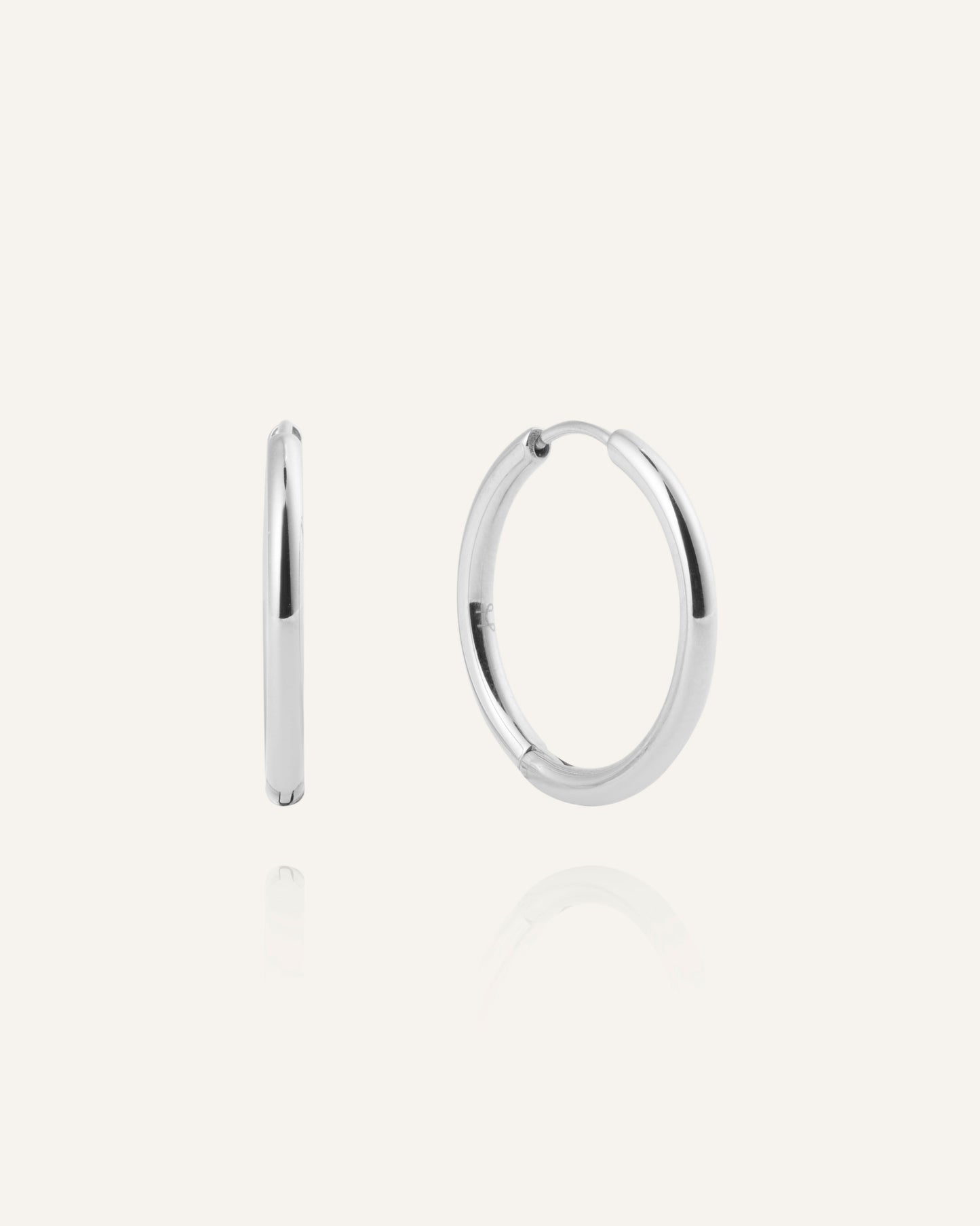 Slim Large Hoops