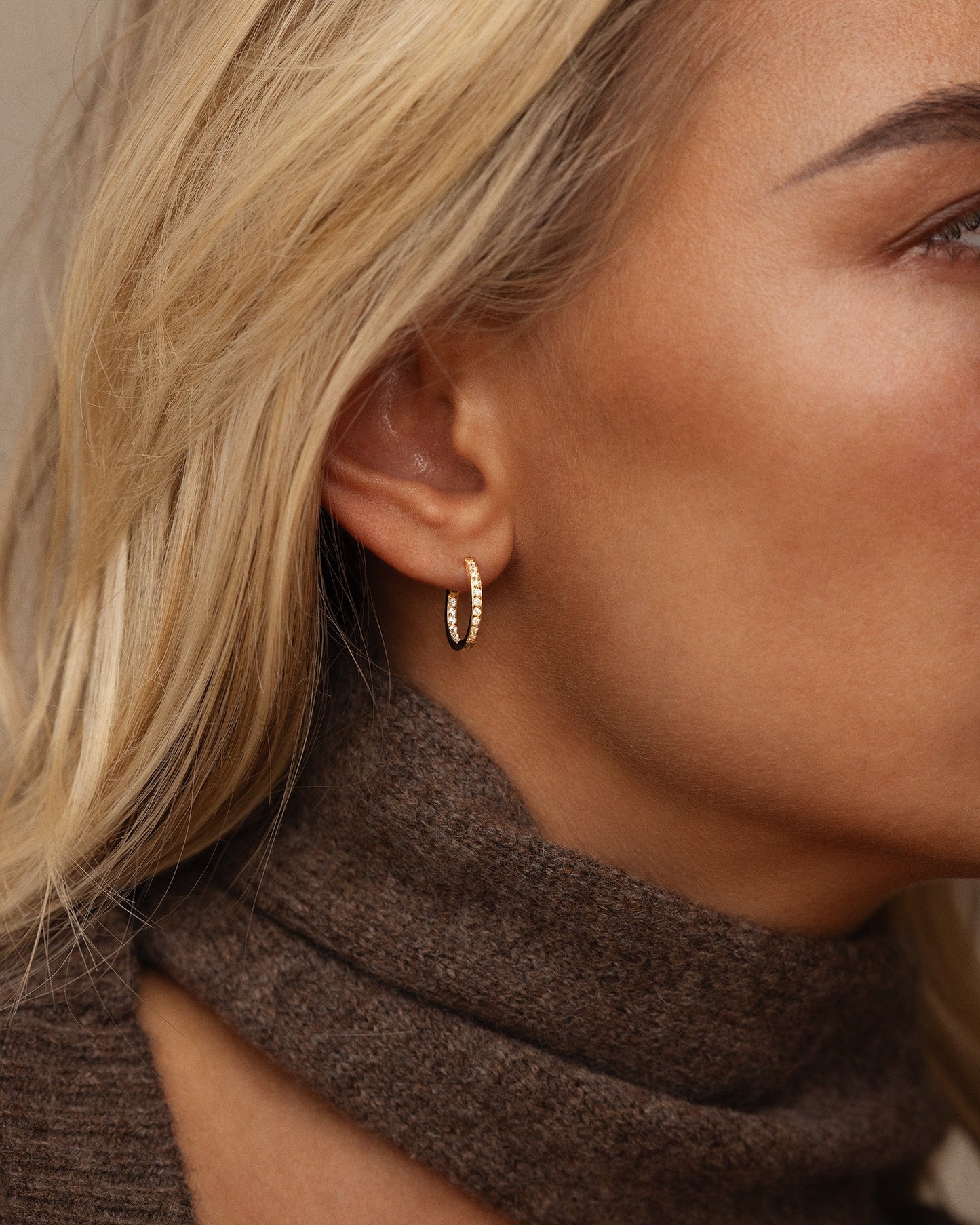 Sparkle Medium Hoops