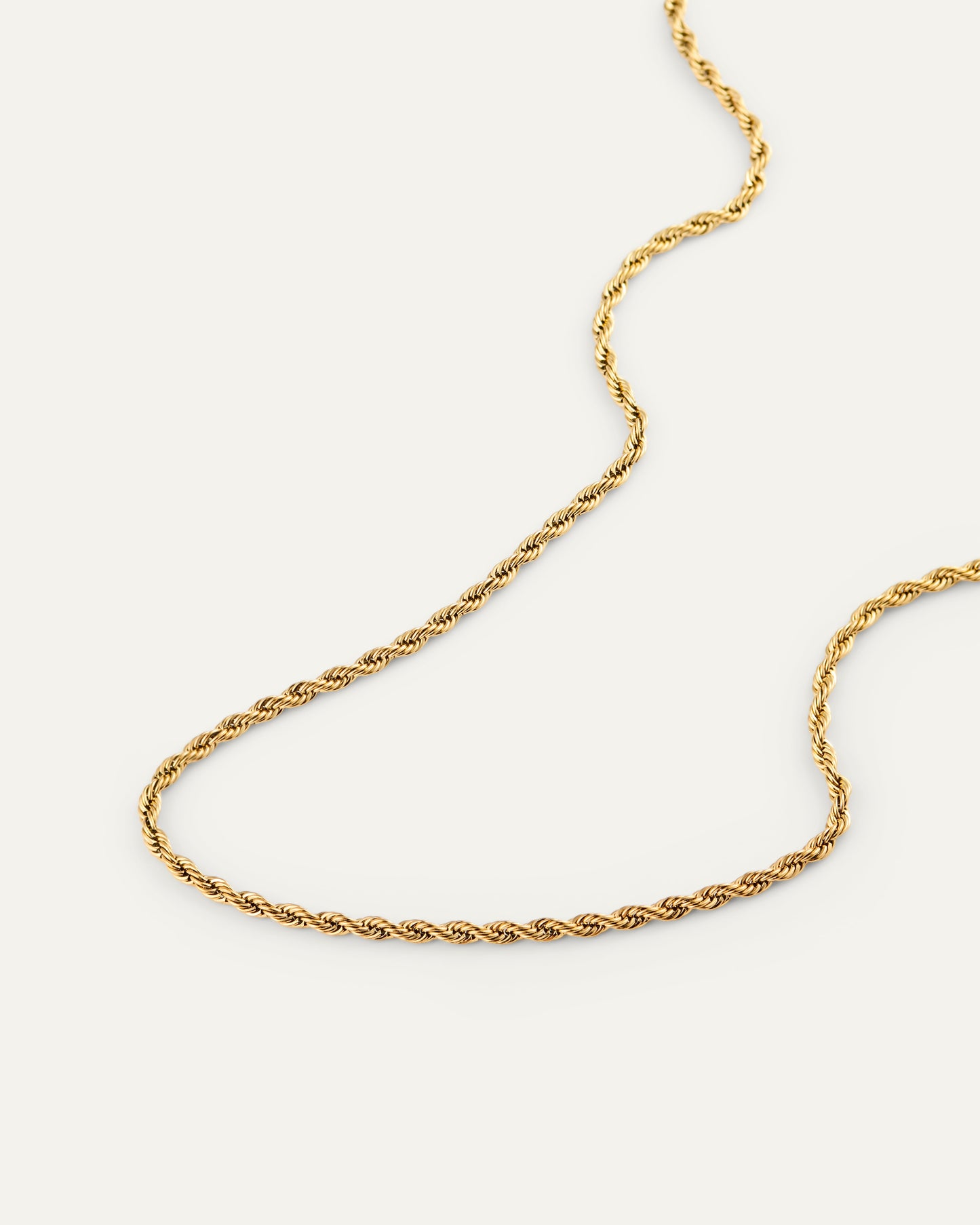 Thin rope necklace