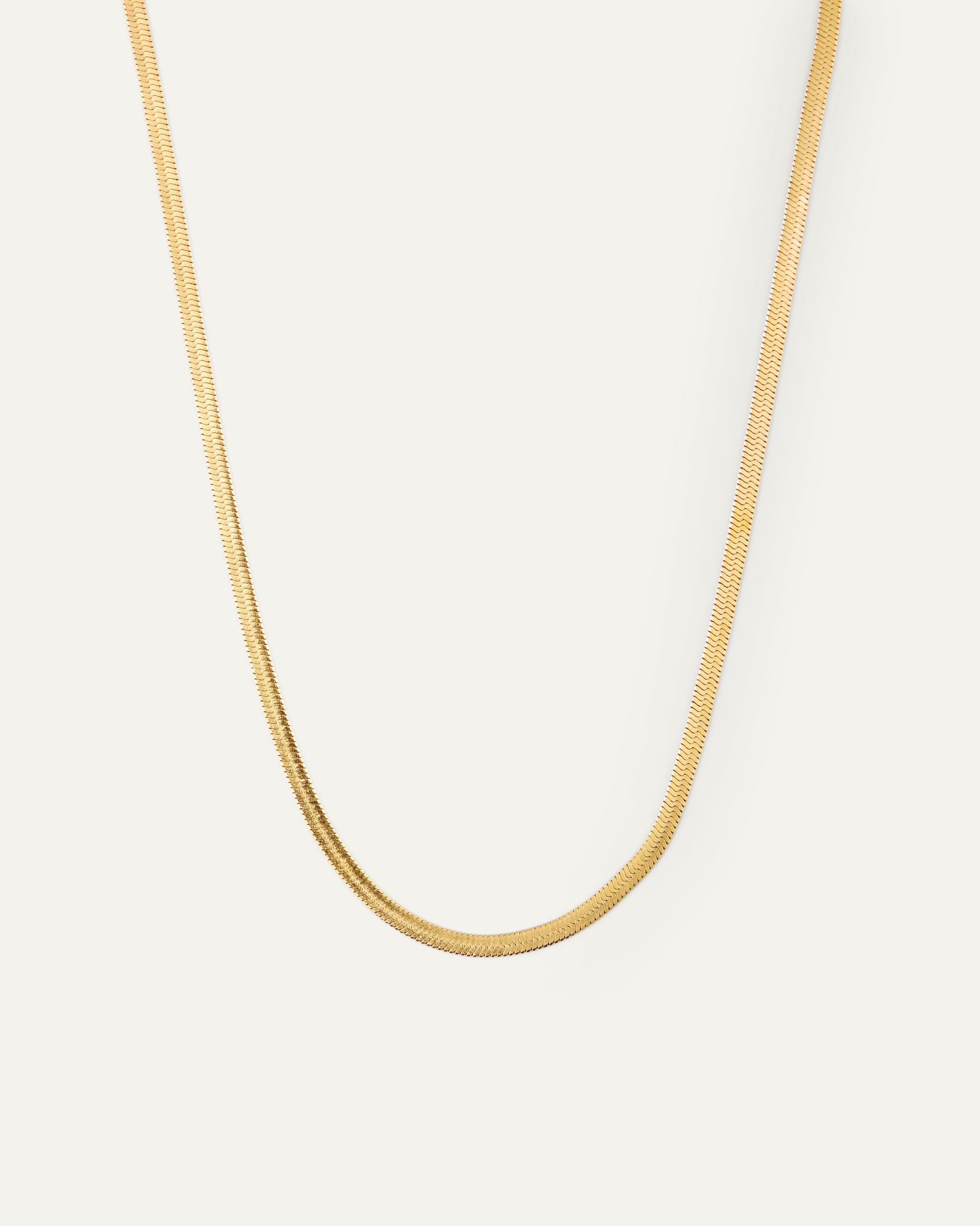 Thin snake necklace
