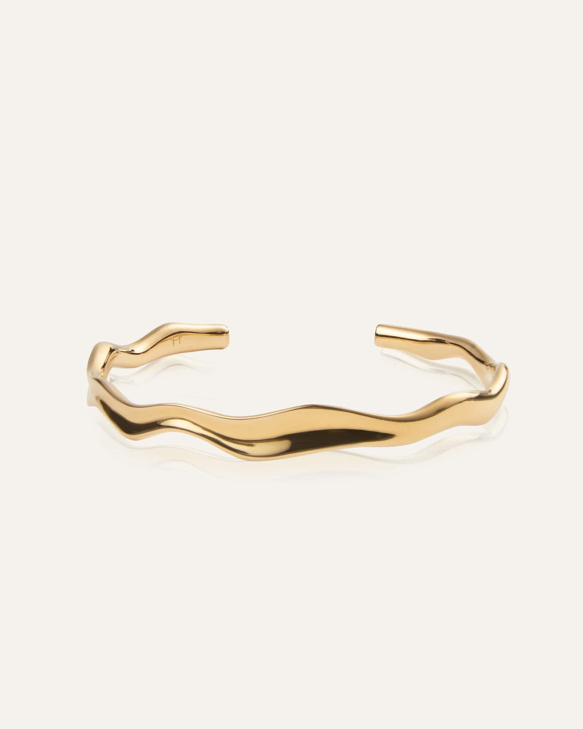 Mockberg Wavy Bolded Cuff Bracelet