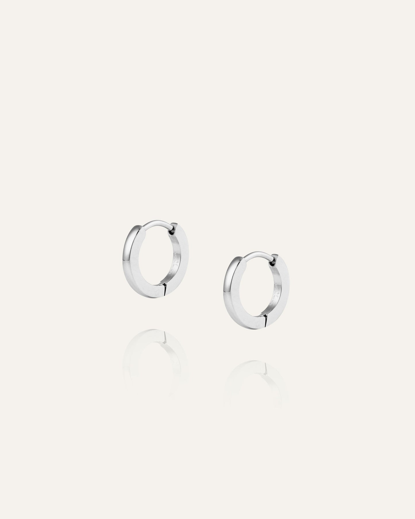 Classic Silver Hoops Small