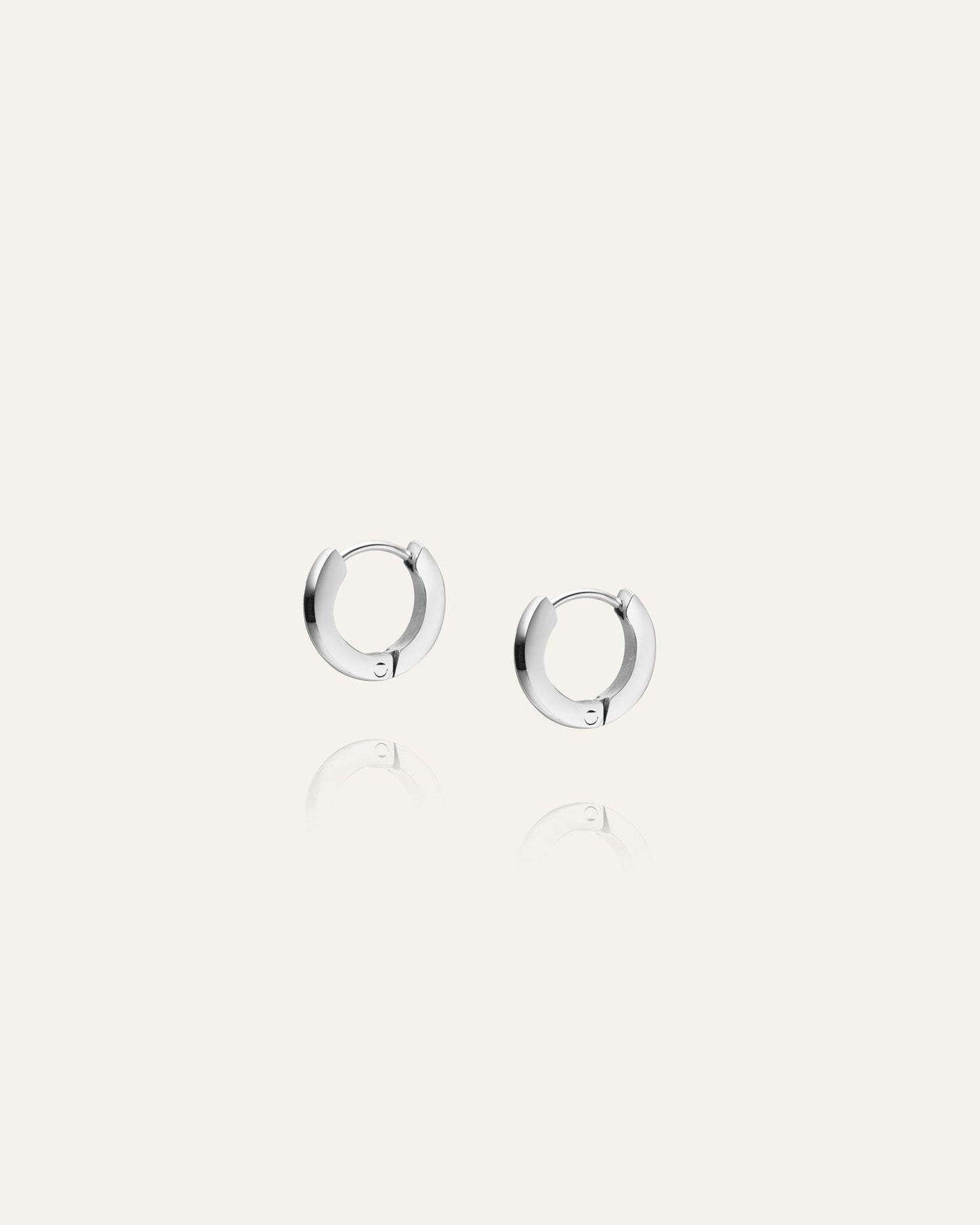 Classic Mini Silver Hoops