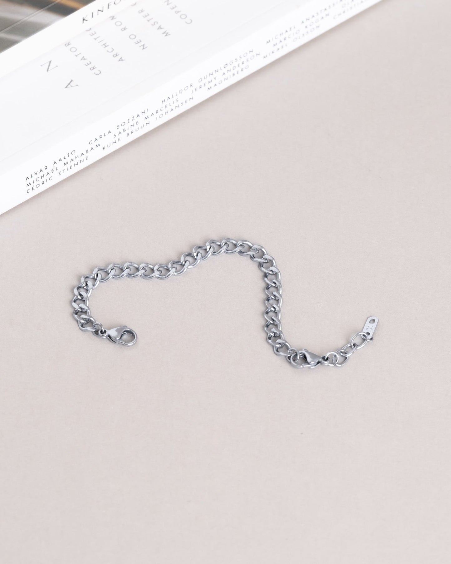 Curb Chain Bracelet Silver