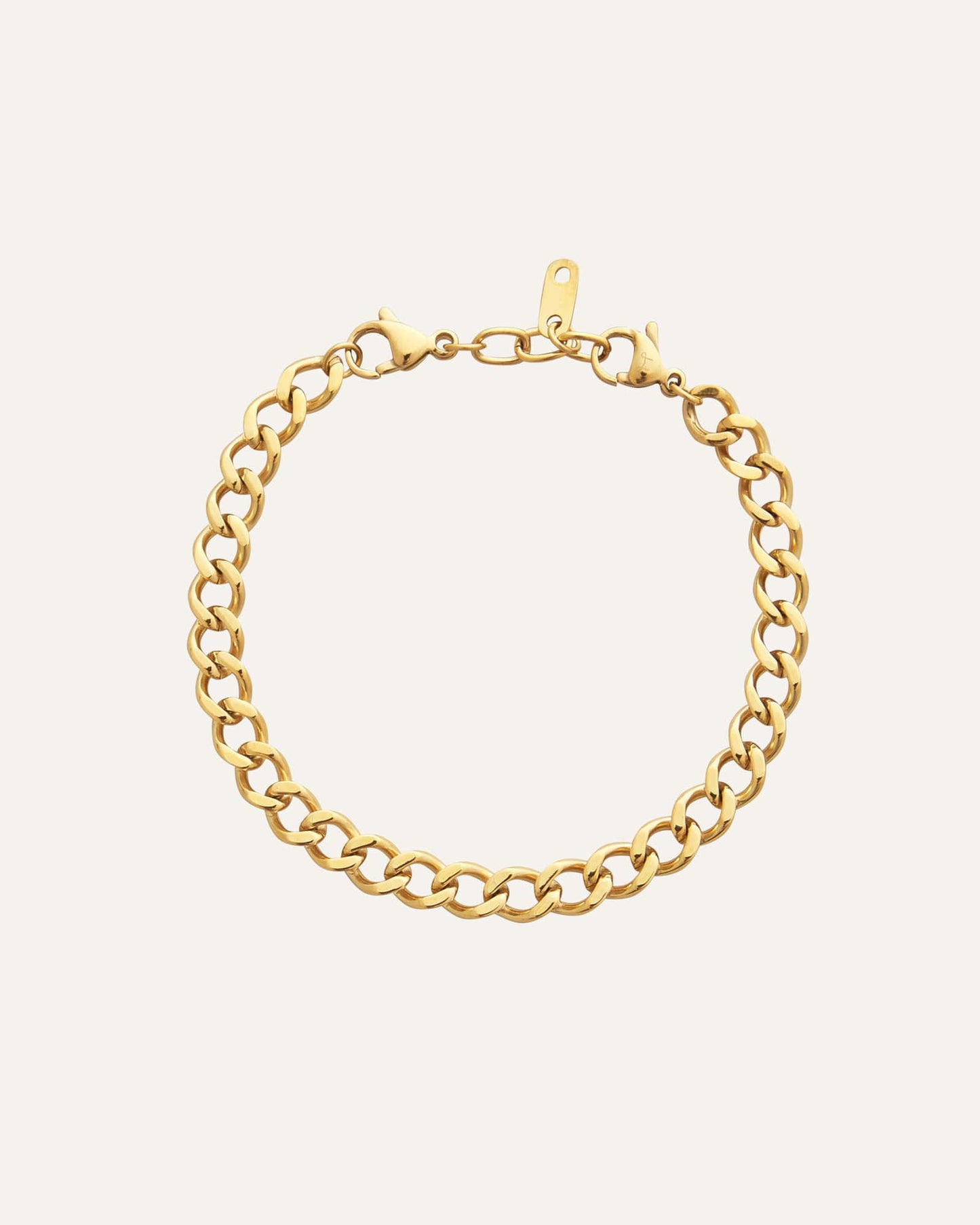 Curb Chain Bracelet Gold