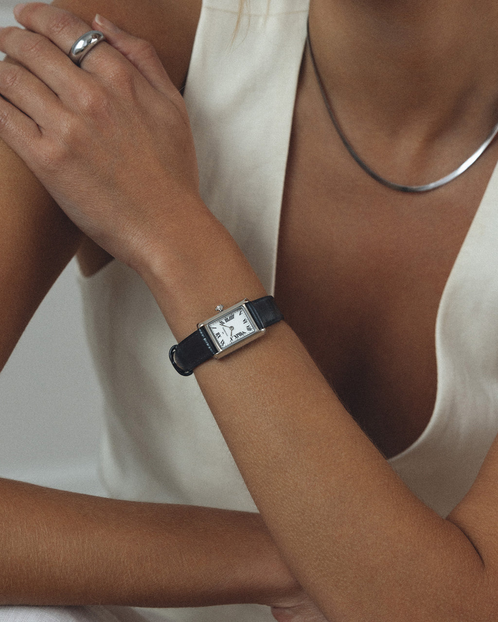 Timeless Black Leather Watch