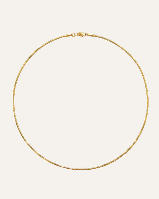 Snake chain necklace gold