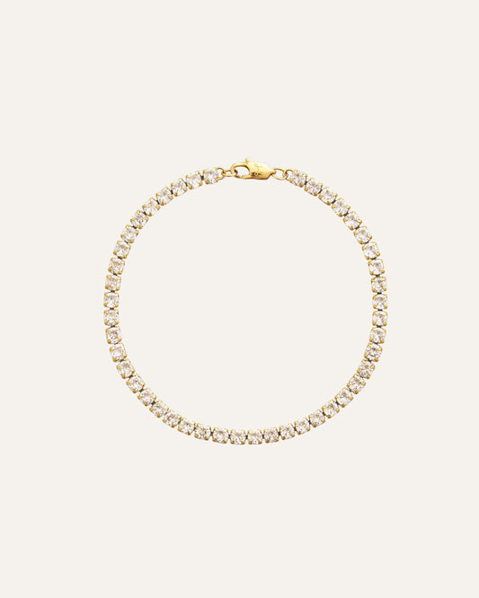 Shiny Tennis Bracelet Gold