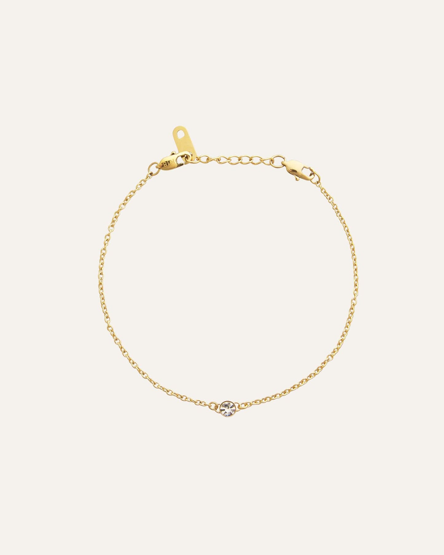 Thin Diamond Bracelet Gold